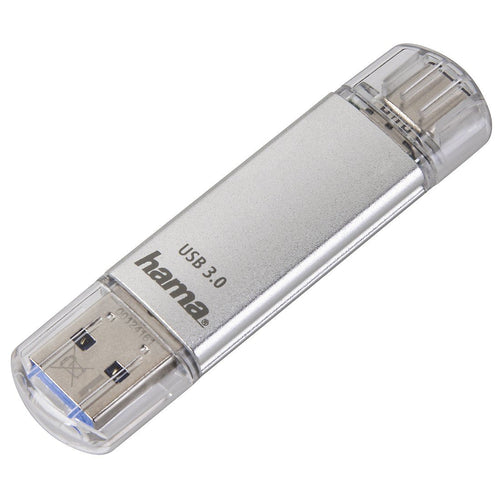 Hama Laeta Memory USB Flash Drive USB 3.0 With Cover - 32GB Capacity - 40MB/S Transferencia - Funcion Otg - US — image 1