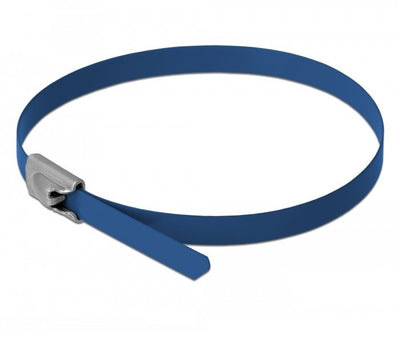 Delock Cable Ties Steel Inoxidable L 500 X B 4,6MM Blue 10 Pieces — image 1