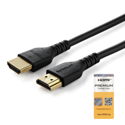 StarTech.com HDMI Cable High Speed With Ethernet Premium - 4K 60HZ - 1M, HDMI Type a Standard HDMI Type a (est — image 1