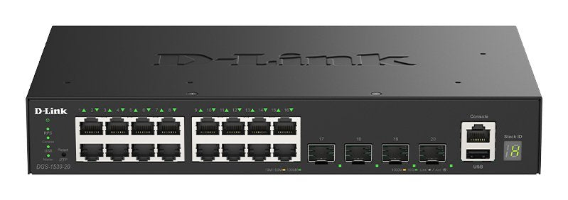 D-link DGS-1530-20/ And Switch Gestionado L2 Gigabit Ethernet (10/100/1000) Black