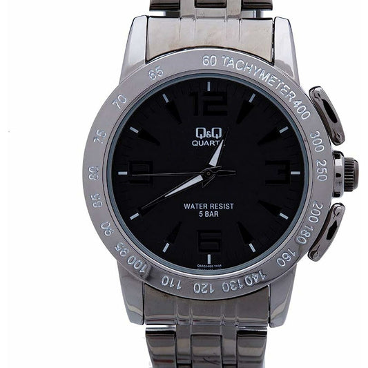Q&Q Men's Watch Q&Q Q602J405Y Black Silver (Ø 40 Mm)