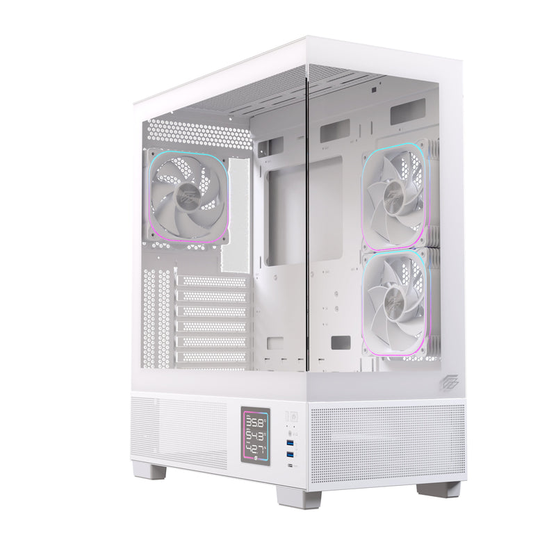 Einarex Box ATX Semitorre S501D RGB White EXCS-PR-51DR-W