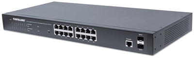 Intellinet 561198-UK Switch Gestionado L2 + Gigabit Ethernet [10/100/1000] Energía Sobre Ethernet [PoE] Black — image 1