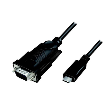 Logilink AU0051A Cable USB 2.0 Type-c USB-C M To DB9 M Serial 1.2M WIN11 — image 1