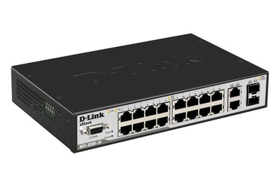 D-link DES-3200-18 Tape Measure Ethernet Xstack 16-PORT 10/100Mbps Layer 2 Managed Switch + 2-PORT Combo 1000B — image 1