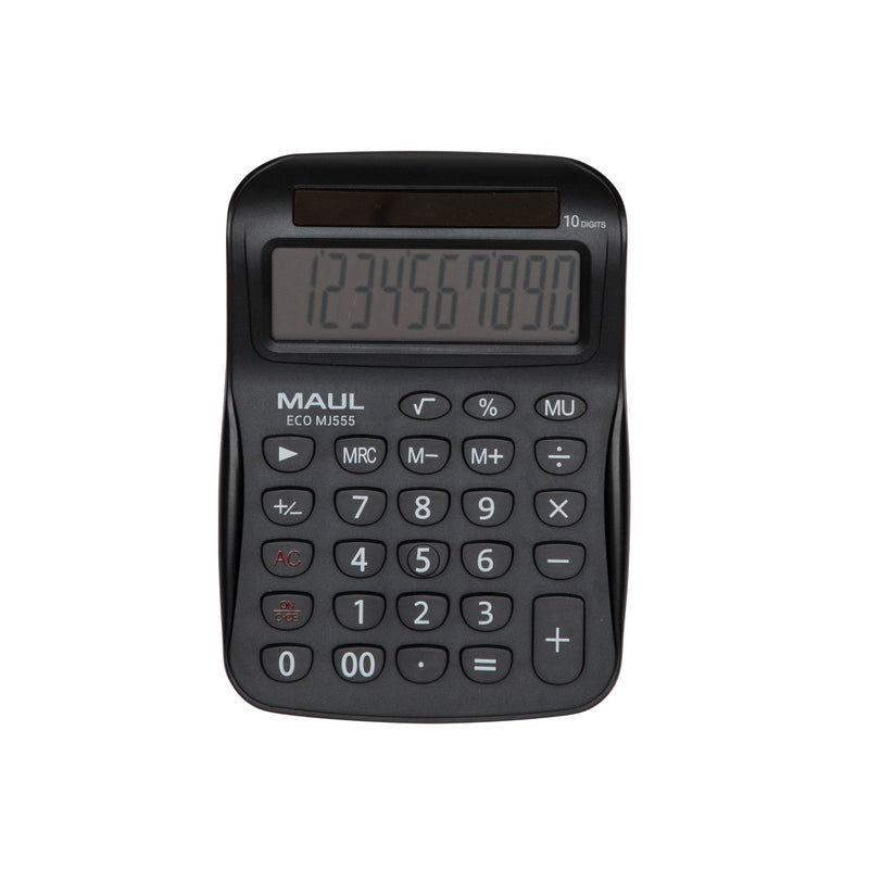 Maul Calculator Eco Mj 555 Calculator Basica With Screen 10 Dígitos Calculator Solar 80% Plastic Reciclado Cal