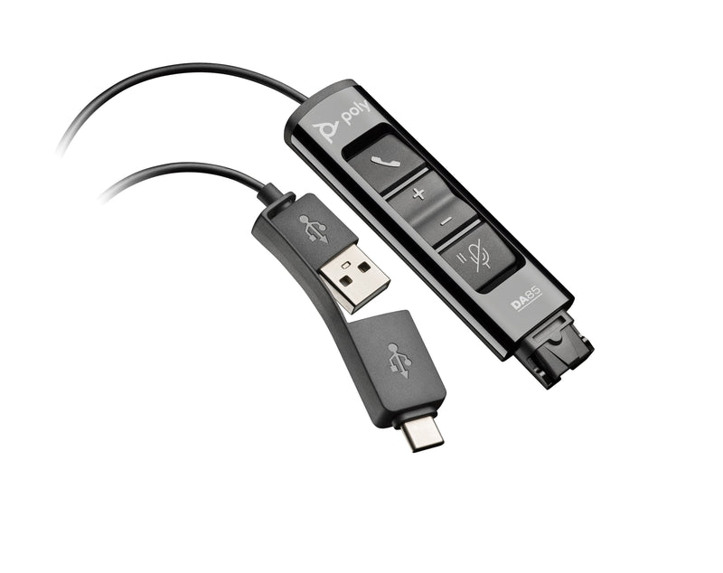 Poly HP DA85 USB To Qd Black Adapter Taa Adapter Interfaz