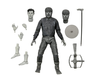 Neca Figure Universal Monster Scale Action Ultimate Wolf (b&w) — image 1