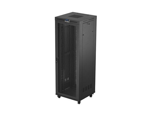 Lanberg Rack Cabinet 19 Free-standing 47U 800X800 Flat Pack Mesh Door LCD Black