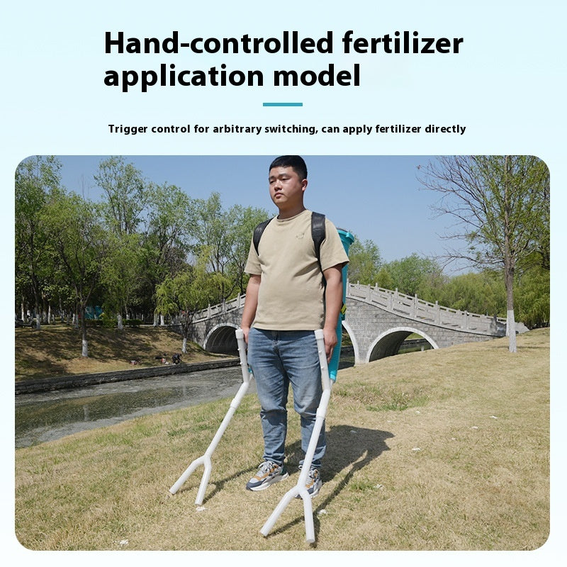 Agricultural Double-tube Corn Backpack Manual Vegetable Fertilizer Dispenser Tool