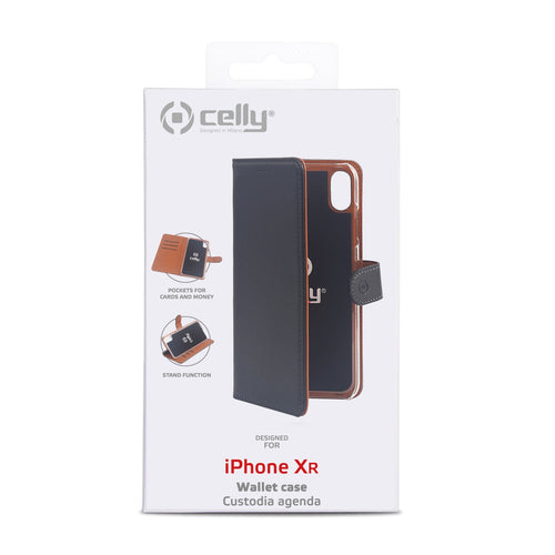 Celly WALLY998 Case For Iphone Xr 15,5CM (6.1) Case Cartera Black Brown — image 1