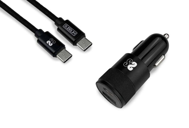 Dual Car Charger PD20W + QC3.0 + C To C Lightning B