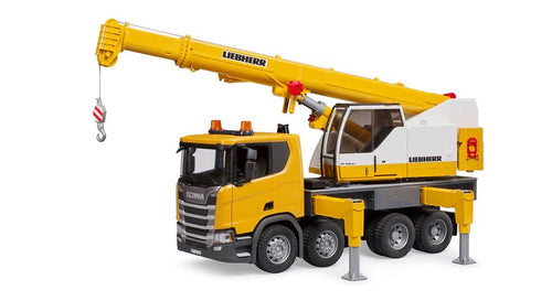 Bruder Scania Super 560R Liebherr Camión Grúa With Módulo Light And Sound 3571 — image 1