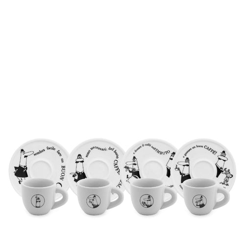 Bialetti Set Of 4 Cups Moka Carosello — image 1
