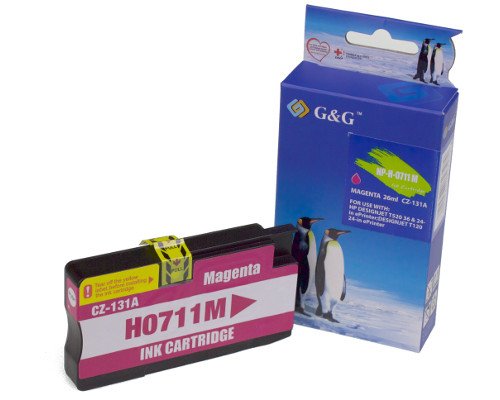 G&g Ink Cartridge Compatible With HP 711 Magenta