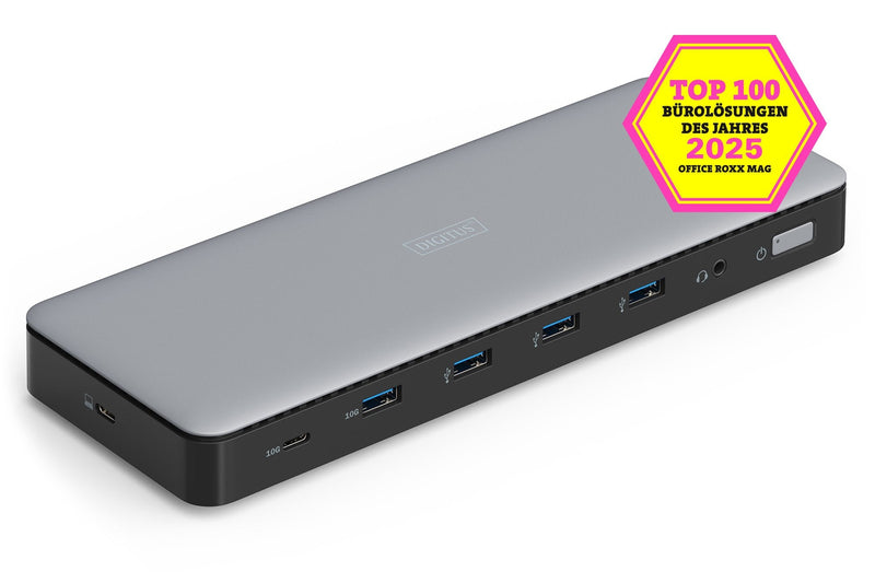 Digitus Docking Usb-c-hdmi, Dp, Usba, Usbc, RJ45,DC, Audio Silbe