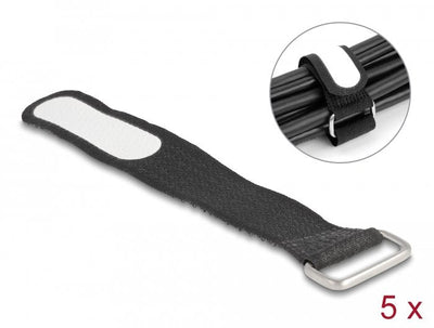 Delock 19603 Organiser Cables Stand Sujeción Cables Black 5 Pieces — image 1