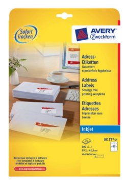 Avery Zweckform Labels Dirección J8177-25 White 99,1 X 42,3MM — image 1