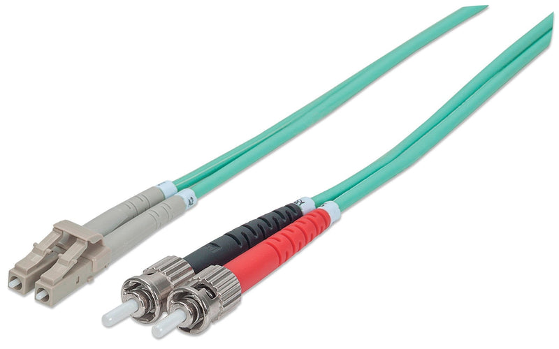 Intellinet 751117 Cable Fibre Optic 1M OM3 St Lc Aqua