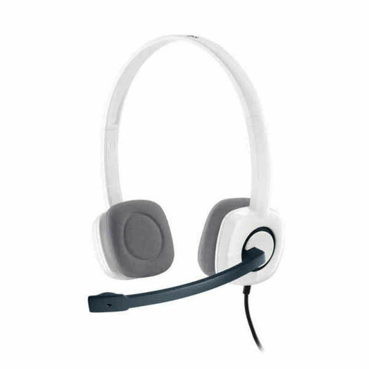 Logitech Headphones With Microphone Logitech White