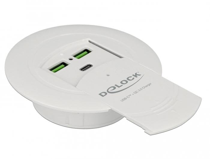 Delock 64065 Charger USB Type-c™ Pd 85W + Qualcomm Quick Charge 3.0 Assembly Desk