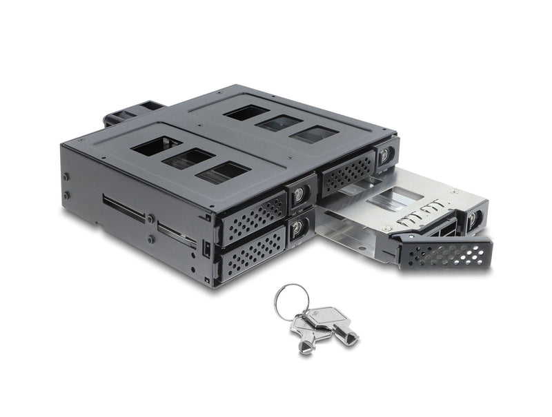 Delock 5.25? Bastidor Removable 4 X 2.5? SATA Or Sas HDD SSD With Lock