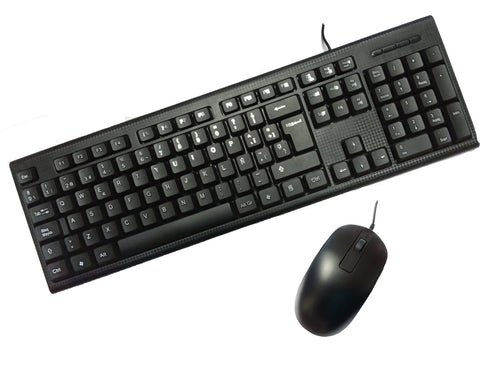 Keyboard Spanish + Mouse USB Pccase Black PCC-KTR-001 — image 1