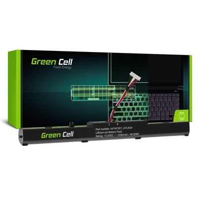 Green Cell Battery A41N1501 Asus Rog GL752 GL752V GL752VW, Asus Vivobook Pro N552 N552V N552VW N552VX N752 N75 — image 1