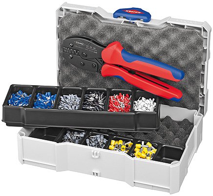 Knipex 97 90 23 Crimpadora Set Of Tools Blue Red