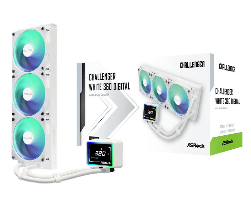Asrock Refrigerador Liquido CPU Challenger 360 Digital ARGB White