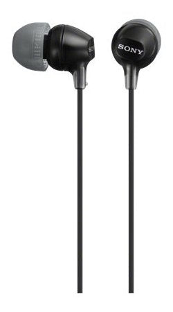 Sony Headphones MDREX15LPB Black Intraural/Connector 90Âº/JACK3.5/1.2M Cable MDREX15LPB.AE