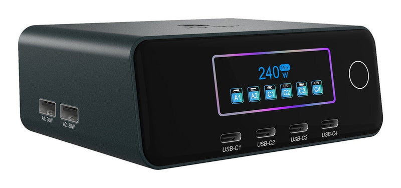 GaN-cargador With Lcd-tft Display Bis Zu 240W