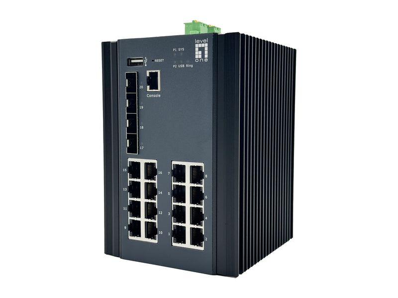 Levelone Switch 20X Ge IGU-2071 16X 1GBE,4X 2.5GBE Sfp Sw