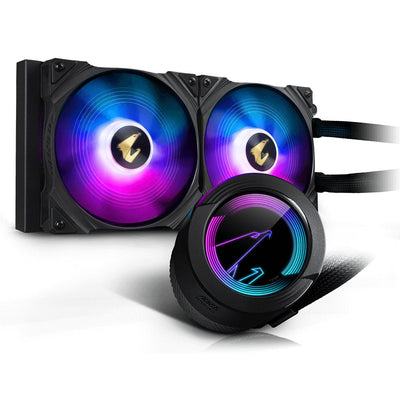 Gigabyte Aorus Waterforce 280LIQUID CPU Cooler With ARGB Display — image 1