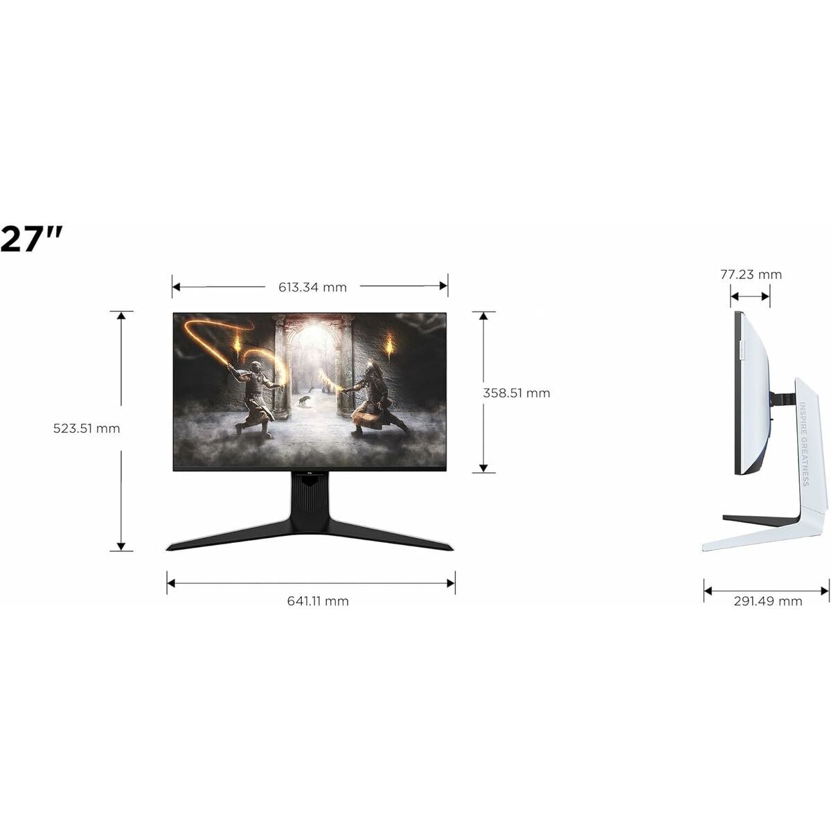 Tcl Monitor Tcl 27R83U 4K Ultra Hd 27"