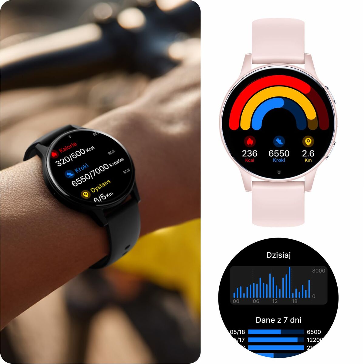 Forever Smartwatch Forever Gsm192507 Pink 1,28"