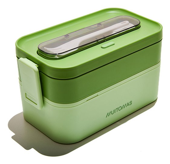 Muitomas Lunchboxlgn Lunch Box Táper 1,7 L Plastic Green 1 Pieces