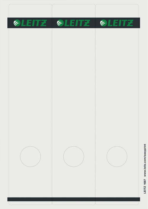 Leitz Labels Ring Binder 1687-85 Grey - 75 Units — image 1