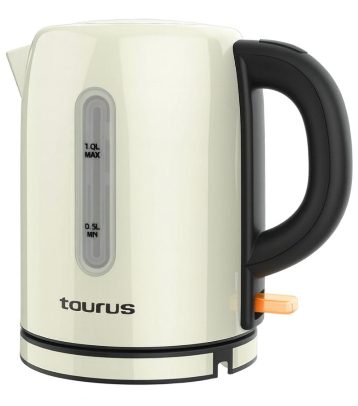Taurus Kettle Eléctrico 2400W, 1L, Inox, Apagado Automatic Vintage