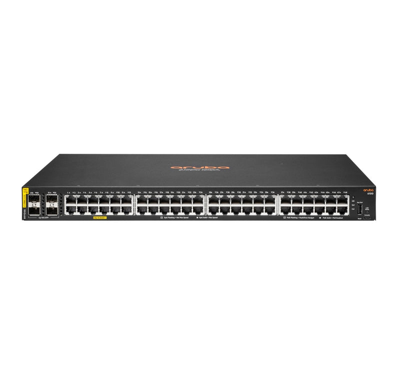 Switch HPE Aruba Networking Cx 6100 48G CLASS4 PoE 4SFP + 740W Conmutador L3 Gestionado 48 X 10/100/1000 (PoE