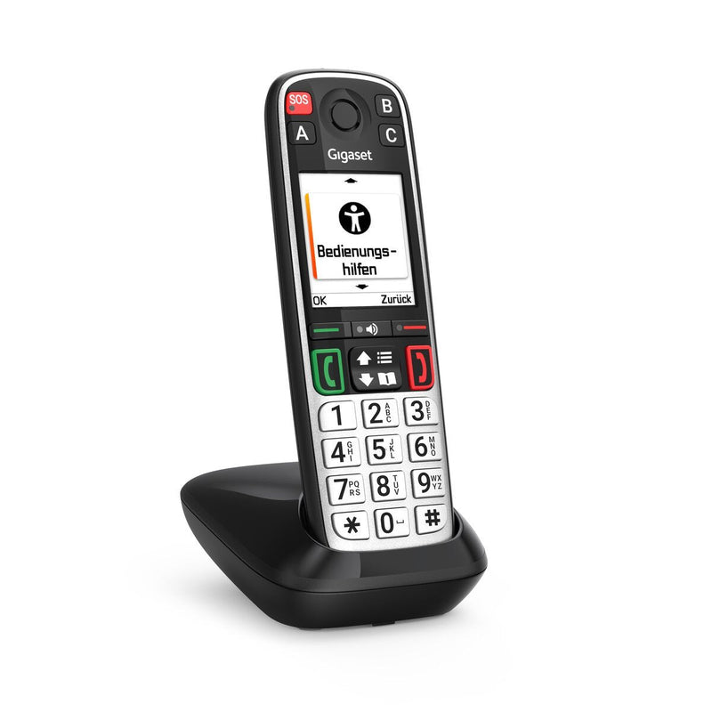Gigaset Easy 500 Dect-ladebasis With 1 X Handset (sos / Ls Life Style) - Black
