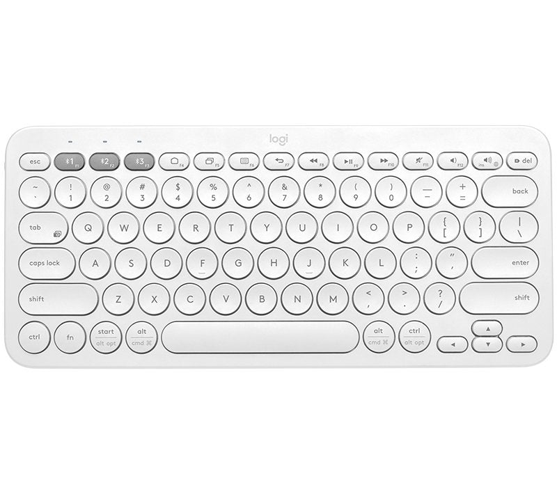 Logitech Keyboard German K380 Multi-device Bluetooth Qwertz White