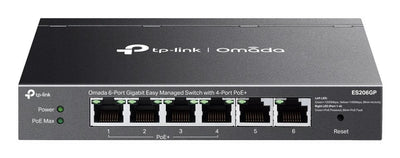 TP-Link ES206GP Omada 6-PORT Gigabit Easy Managed Switch With 4-PORT PoE + — image 1