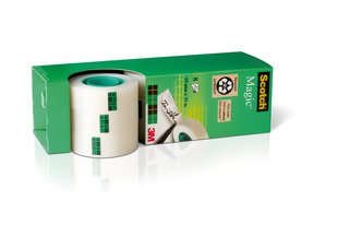 Scotch Tape Adhesiva Invisible Magic Roll 19MM X 33M Box 8U