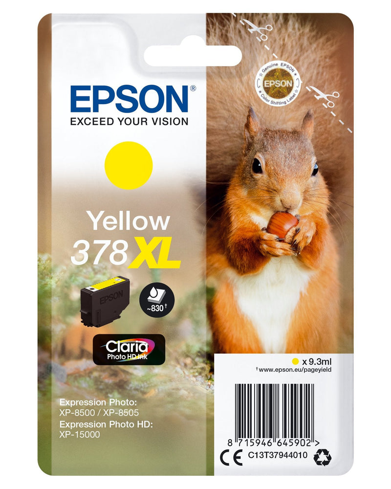 Epson Genuine Ink Nº378 XL High Capacity Yellow
