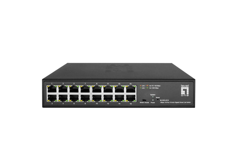 Switch Levelone GES-2216 Gestionado L2 Gigabit Ethernet (10/100/1000) Black