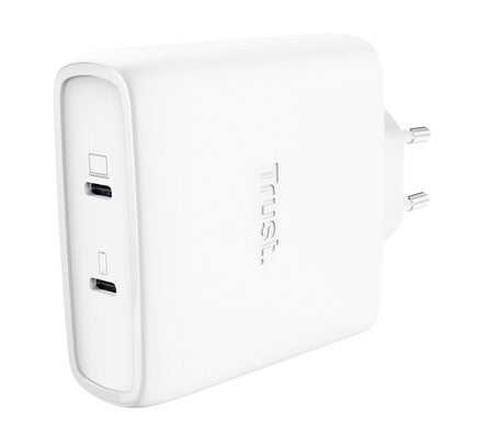 Trust Wall Charger GaN Maxo 100W 2x USB Type-c Includes USB Cable Type-c 100W — image 1