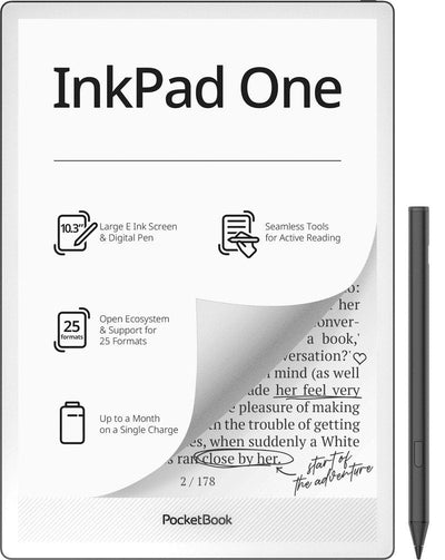 Pocketbook Reader Books Electrónicos Inkpad One 1030, 10,3, E-ink Mobius, 32GB, Wi-Fi, Black Matte — image 1