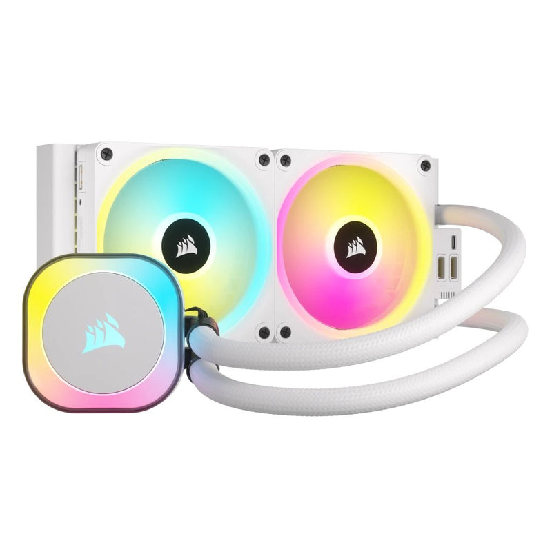 Corsair Refrigerador Liquido CPU H100I Icue Link RGB Aio (240MM)Wh CW-9061005-WW