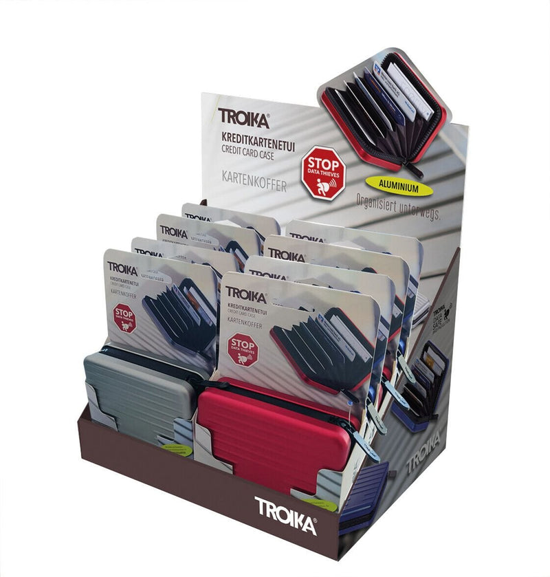 Troika CD129 Monedero, Tarjetero And Portadocumento Travel Housing Card Colours Surtidos Aluminium